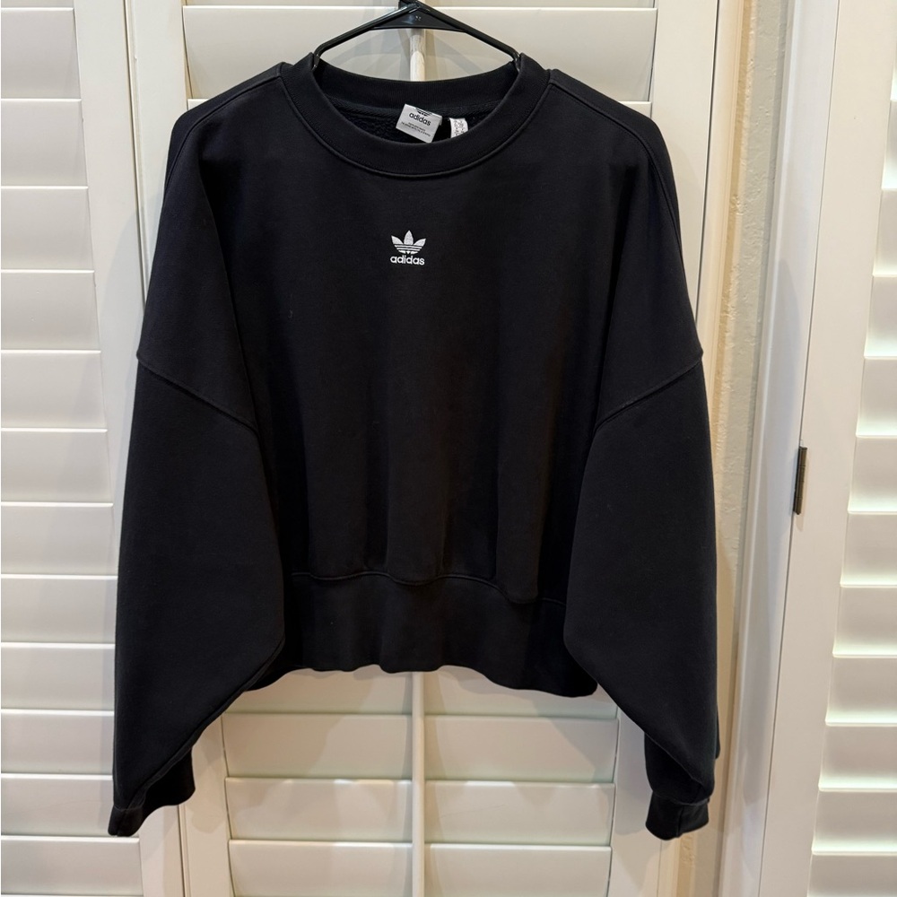 Adidas Black Crewneck Sweatshirt